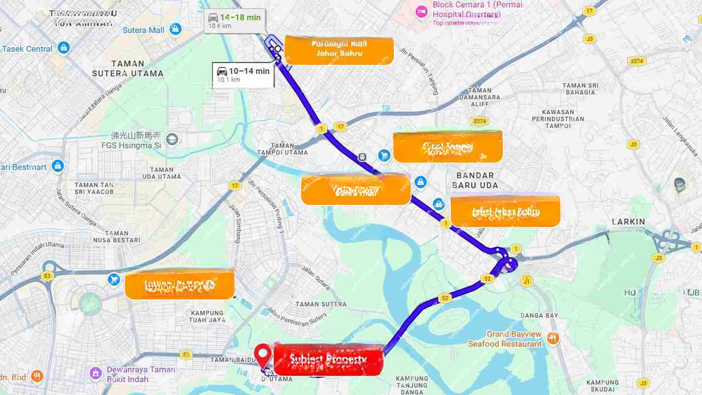 Town House in Johor - Unit No. C-02-03, Pangsapuri Ria, Jalan Utama 1, Taman D’Utama, 81200 Johor Bahru, Johor image 4