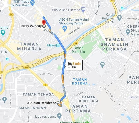 Service Apartment in Kuala Lumpur - Unit No. A-35-03, Tower A, Apartment Servis J. Dupion, No. 1, Jalan Sembilang, 56000, Kuala Lumpur image 3